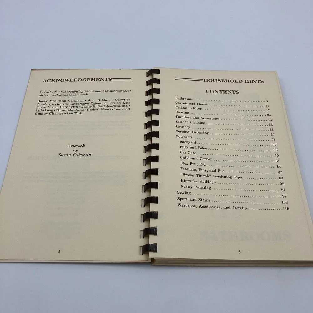 Vtg Hints for Upstairs Downstairs and All Around The House Carol Rees Homemaking